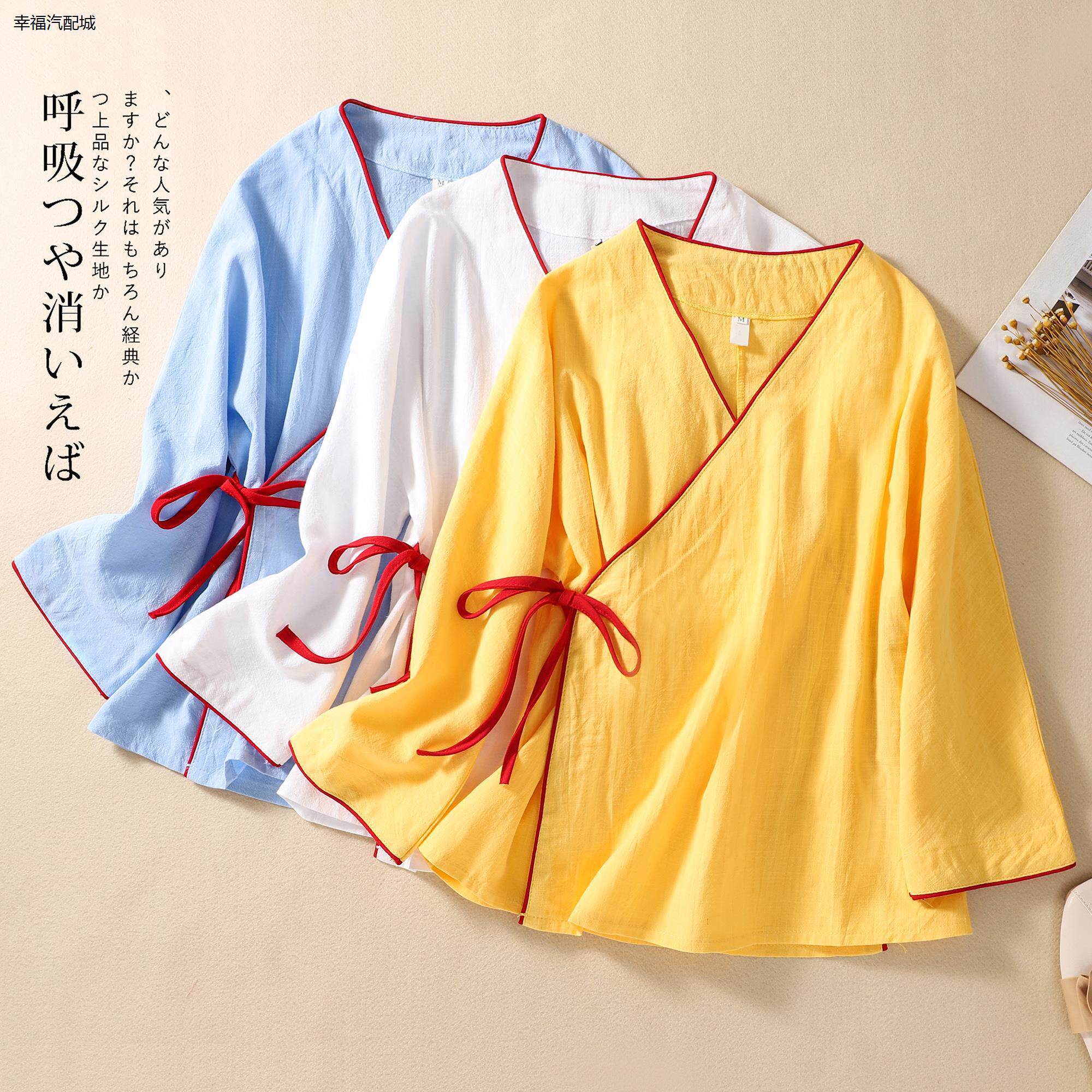 中国风复古汉服系带开衫