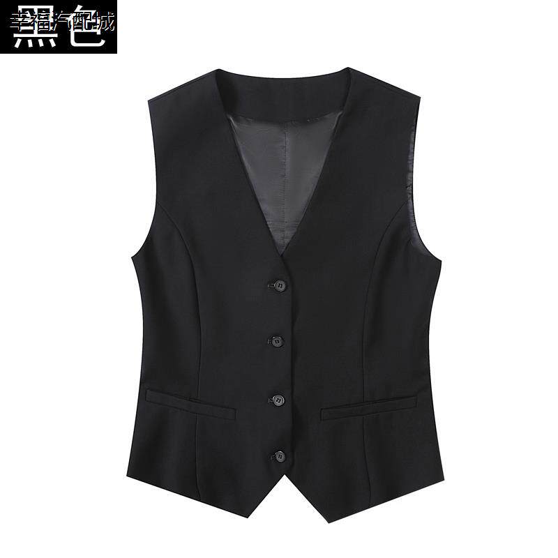 春秋新款西装马夹女正装银行工作服修身马甲背心高端职业工装马夹