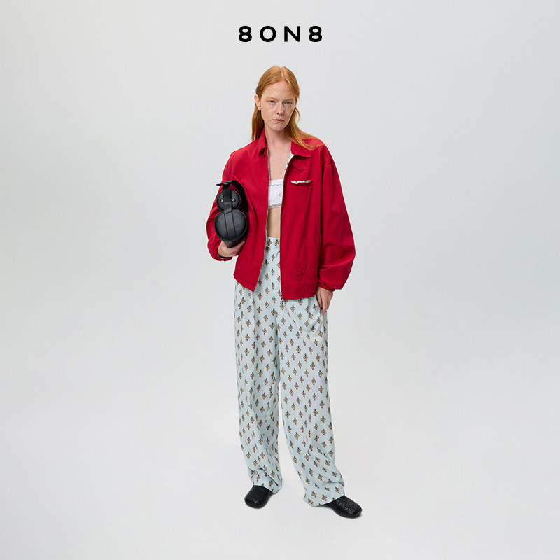 8ON8休闲简约2026春季新款棉质夹克上衣短外套女高级感时尚气质,女装/女士精品,短外套,淘宝优惠券,粉丝福利购,淘宝优惠卷