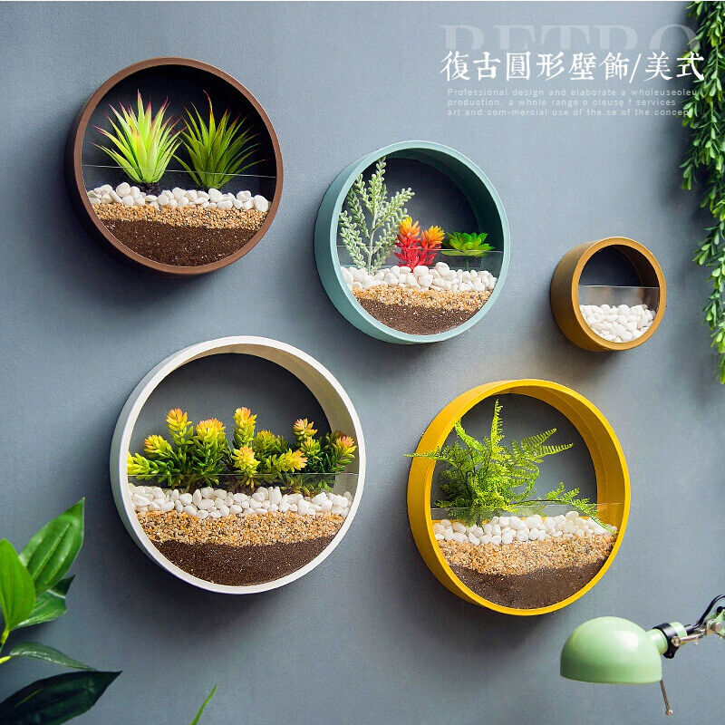 北欧创意墙饰背景墙墙面墙上室内装饰品挂件客厅墙壁绿植挂墙壁挂