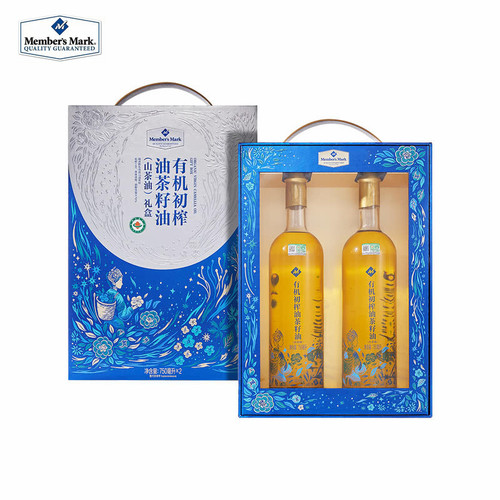 山姆有机茶籽油1L*2礼盒装