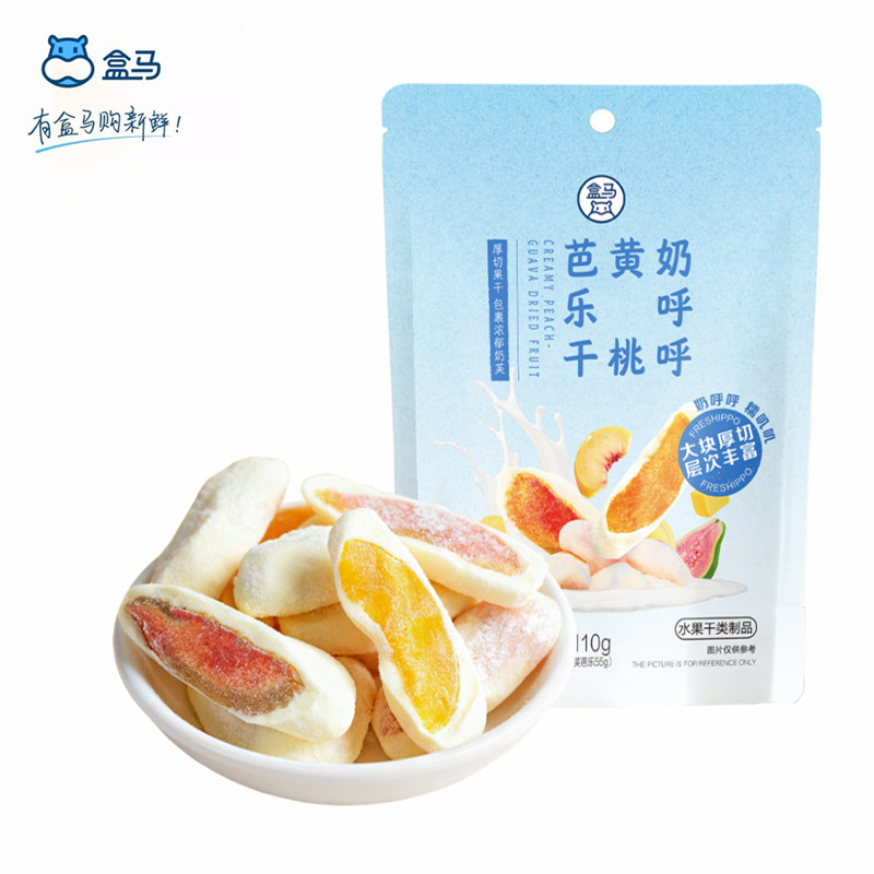 盒马奶呼呼芭乐桃干110g软糯香甜水果干零食果脯健康小吃膳食纤维
