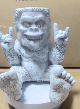 跨境新品 Bigfoot Rebellion Planter 有趣的大脚怪叛逆花盆装饰