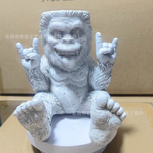 跨境新品 Bigfoot Rebellion Planter 有趣的大脚怪叛逆花盆装饰