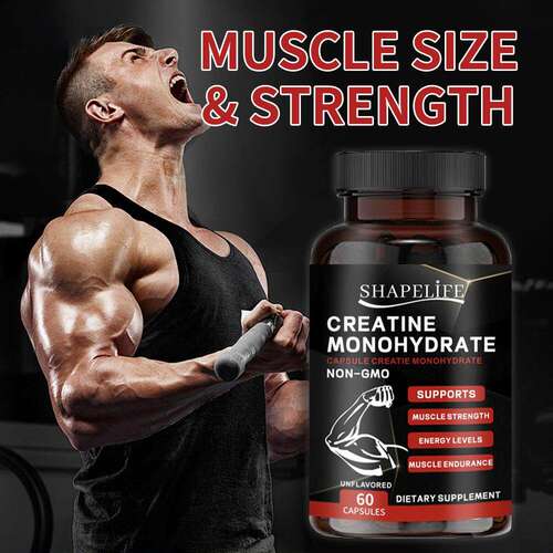 Creatine monohydrate Capsules non-gmo  外贸一水肌酸胶囊跨境