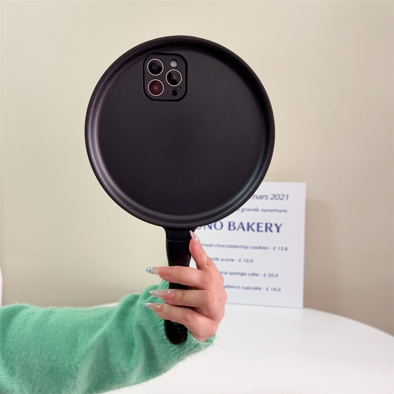 小众不撞款平底锅手机壳适用oppo