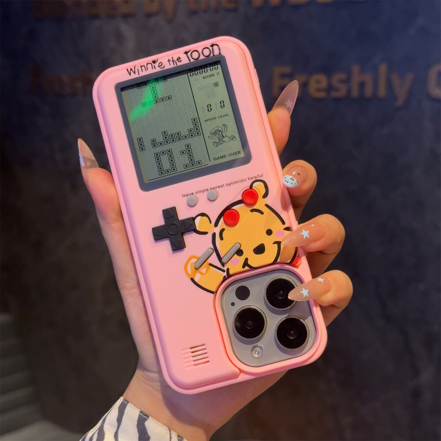 背面可以玩游戏的适用苹果15手机壳16promax俄罗斯方块游戏机iPhone14稀奇古怪13创意12好玩11趣味xr解压复古