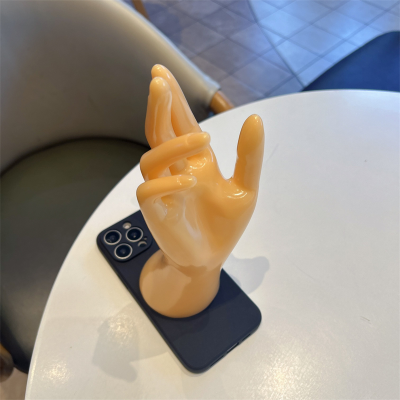 适用苹果恶搞互买玉足手模手机壳