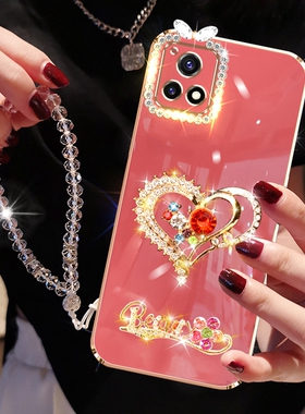 适用于vivoY52s手机壳Y54s网红新品镶钻创意硅胶软壳女款Y31s高档超薄全包镜头V2057A手腕带个性保护套V2054A