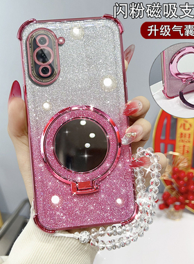 适用于华为NOVA10手机壳nova10pro镜子支架NCO-AL00硅胶nova1o全包naowa10软壳nave10防摔nove超薄nvoa10p女