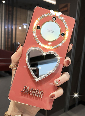 适用于华为荣耀X50手机壳高颜值曲面屏硅胶软壳HonorX50全包镜头防摔ALI-AN00超薄化妆镜子X5o镜面保护套女款