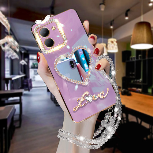 vivoY100i硅胶高级感镜面保护套