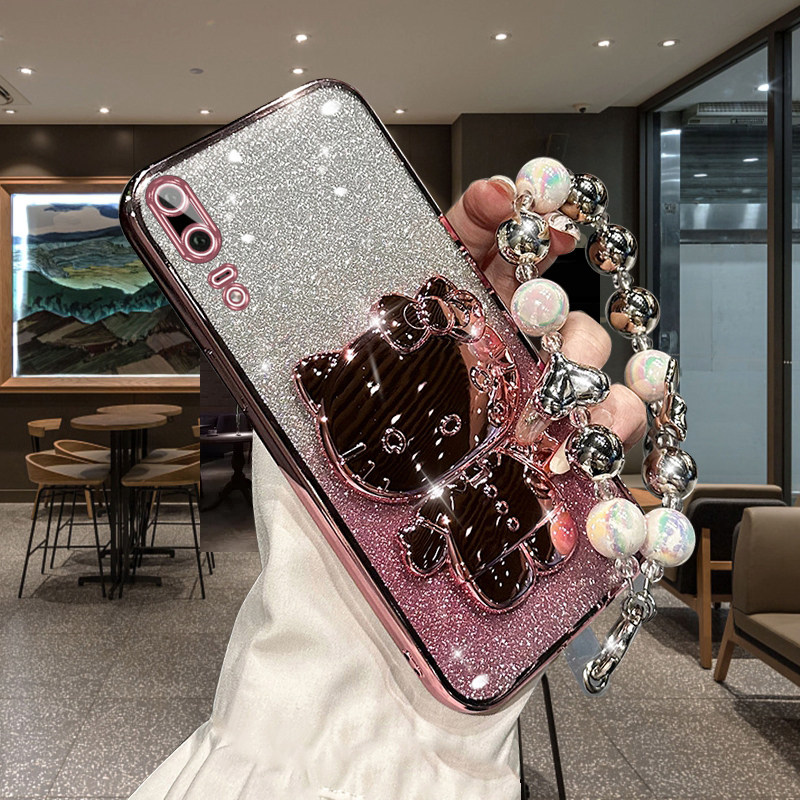 华为p20手机壳硅胶超薄防摔软壳p20pro/p20plus高颜值电镀支架镜面