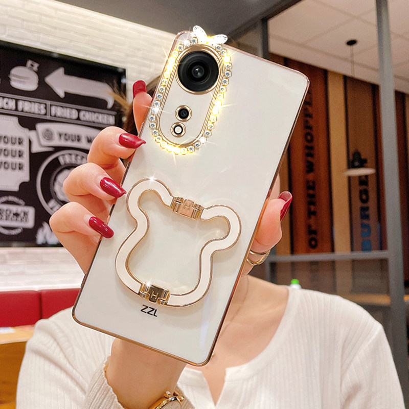 适用于oppoa1手机壳高级感ins风可爱支架超薄防摔phs110网红全包镜头