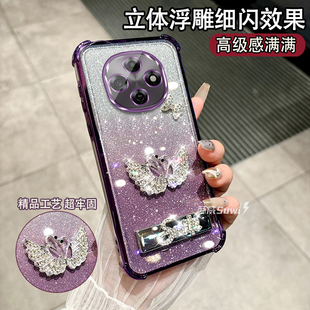 适用于OPPOA6PRO手机壳硅胶气囊超薄软壳PLN110时尚女款镜子支架保护套a6pro镜头全包防摔oppo创意新款带挂绳