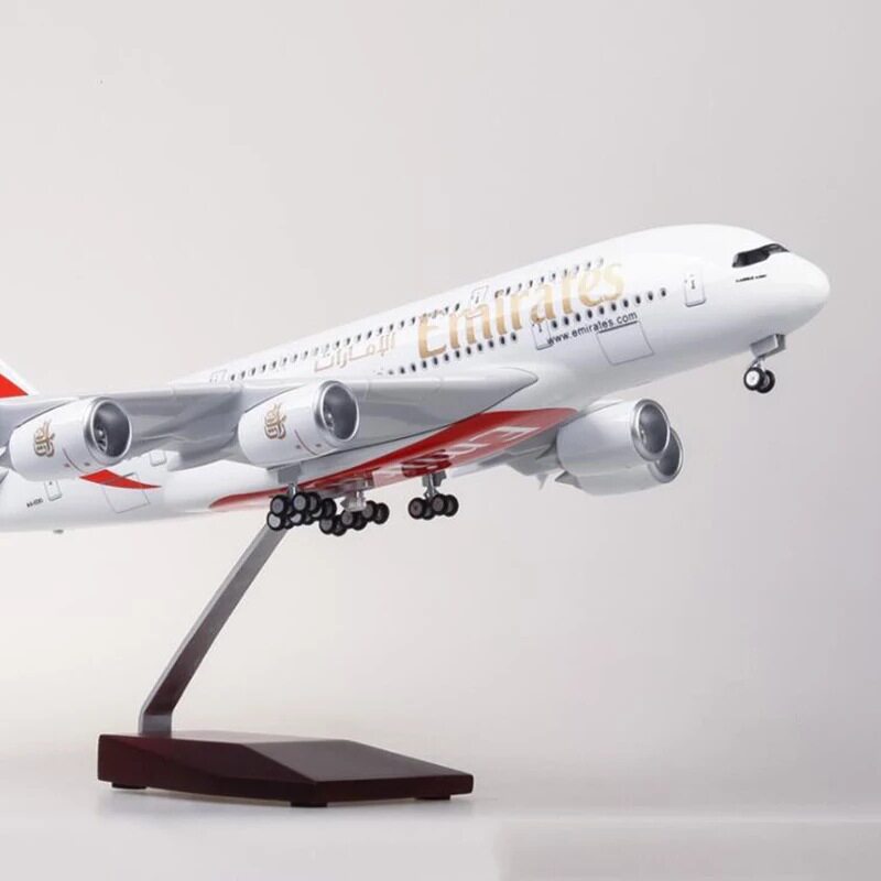 空客A380阿联酋航空 带灯声飞机模型