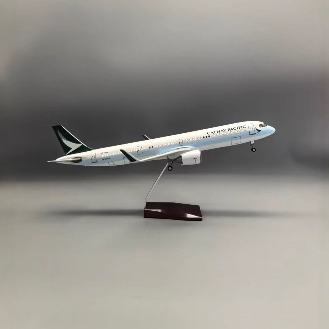 国泰A321飞机模型A321国泰航空47cm 静态摆件爱好者的收藏佳品图片