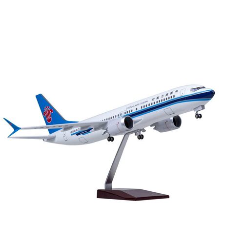 带灯47cm南航波音737MAX仿真民航客机飞机模型摆件礼品生日礼物