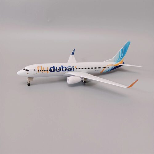 严选20cm B737迪拜航空模型民航客机带起落架实心航空摆件静态