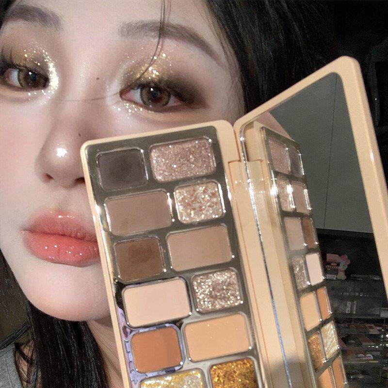 马卡龙眼影盘2025新款贵气千金眼影烟熏水泥盘彩色眼影盘多色系