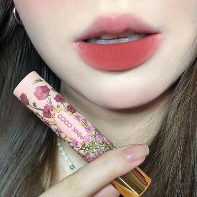 新品碎花雾面哑光丝绒口红素颜显白不掉色不沾杯唇釉高颜值唇膏