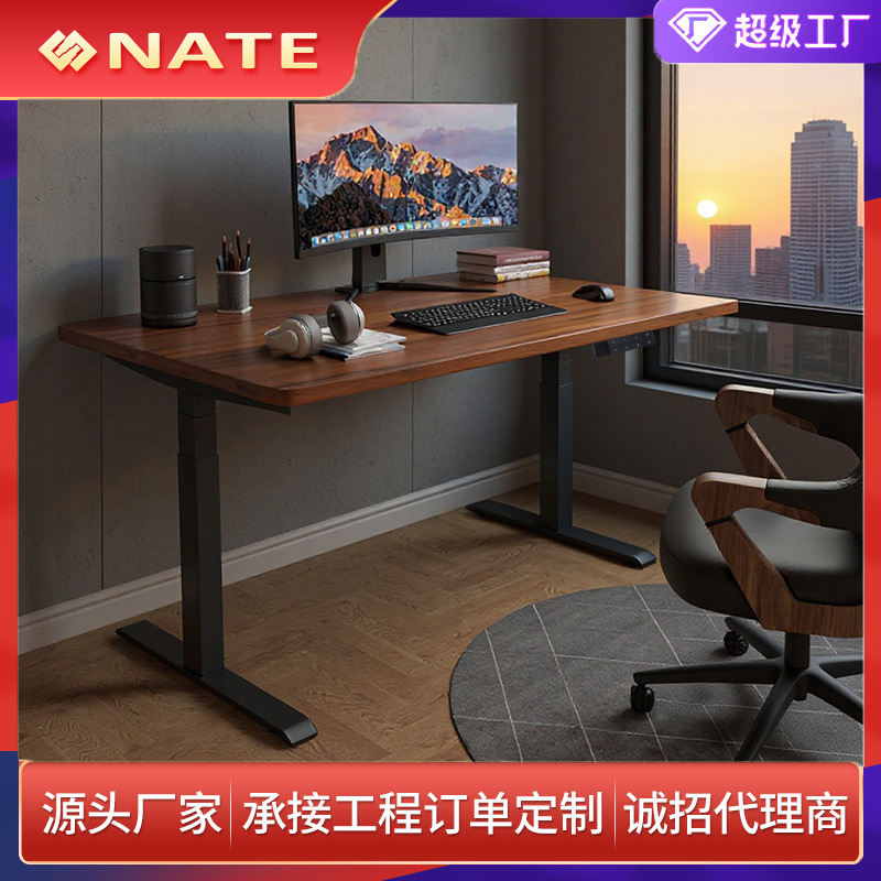 可升降电竞桌升降电动桌电脑桌可升降升降书桌双电机升降桌腿电动