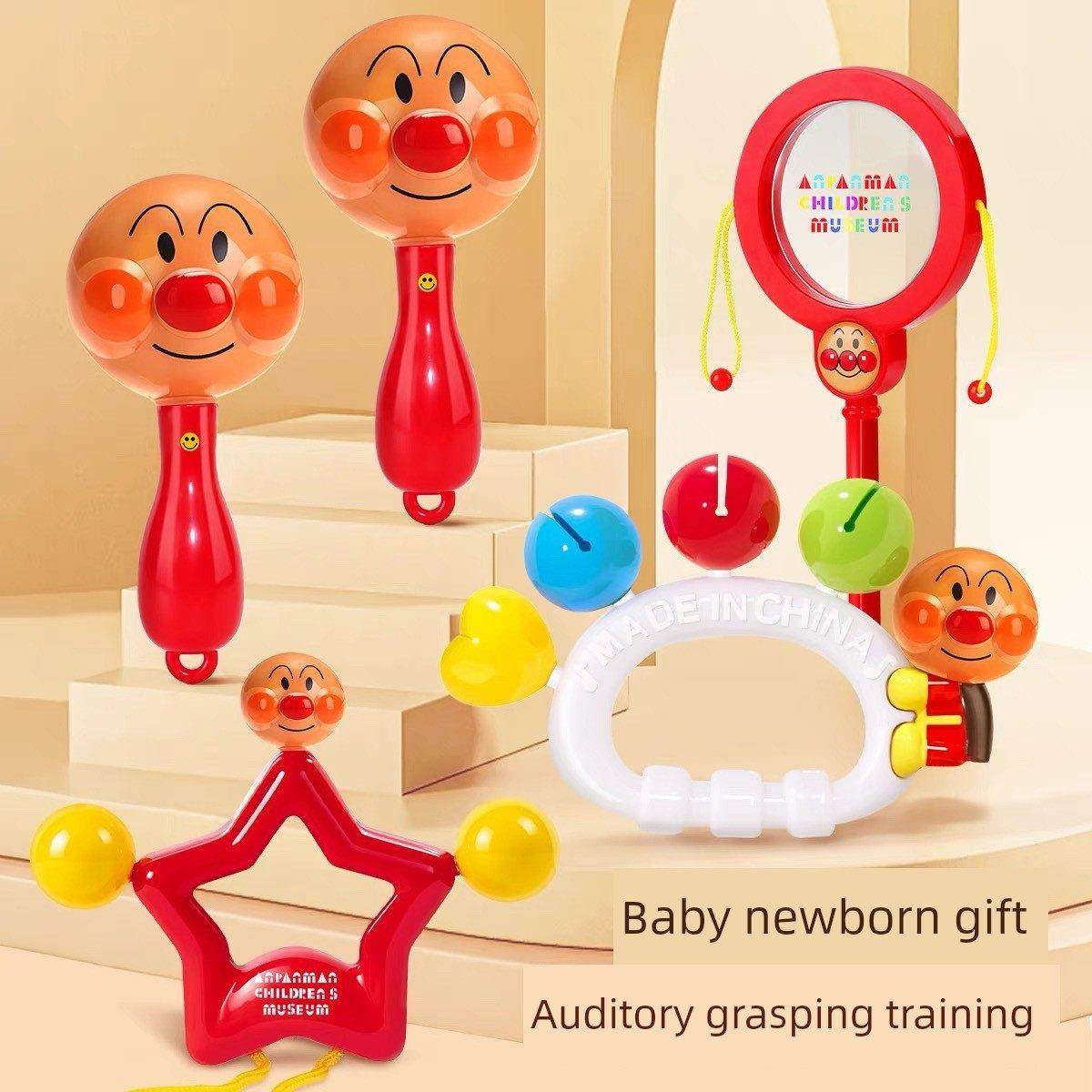 面包超人手摇铃新生婴儿玩具0到6个月3拨浪鼓宝宝抓握沙锤可啃咬,玩具/童车/益智/积木/模型,拨浪鼓,淘宝优惠券,粉丝福利购,淘宝优惠卷