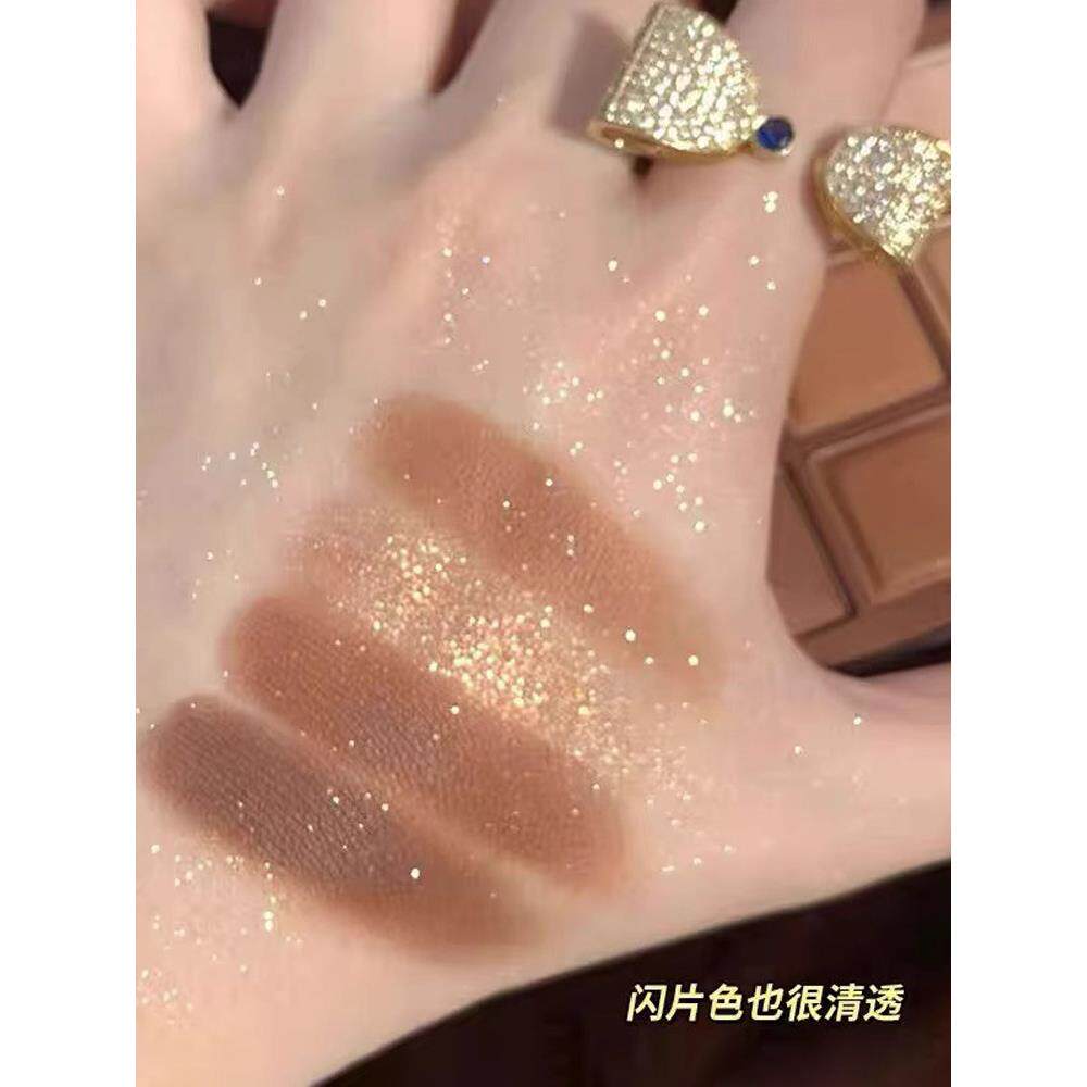 推荐常巧HBH克力影眼盘日淡妆纯欲高细光亮片闪珠光大地色眼影