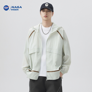 NASA 轻薄透气防晒衣男日系潮牌宽松皮肤衣户外防紫外线 WEEK夏季