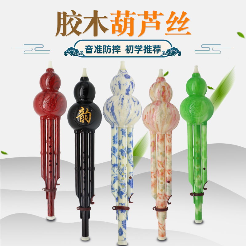 葫芦丝乐器初学者儿童仿红木C调降B调小学生专业演奏型胡芦丝成人