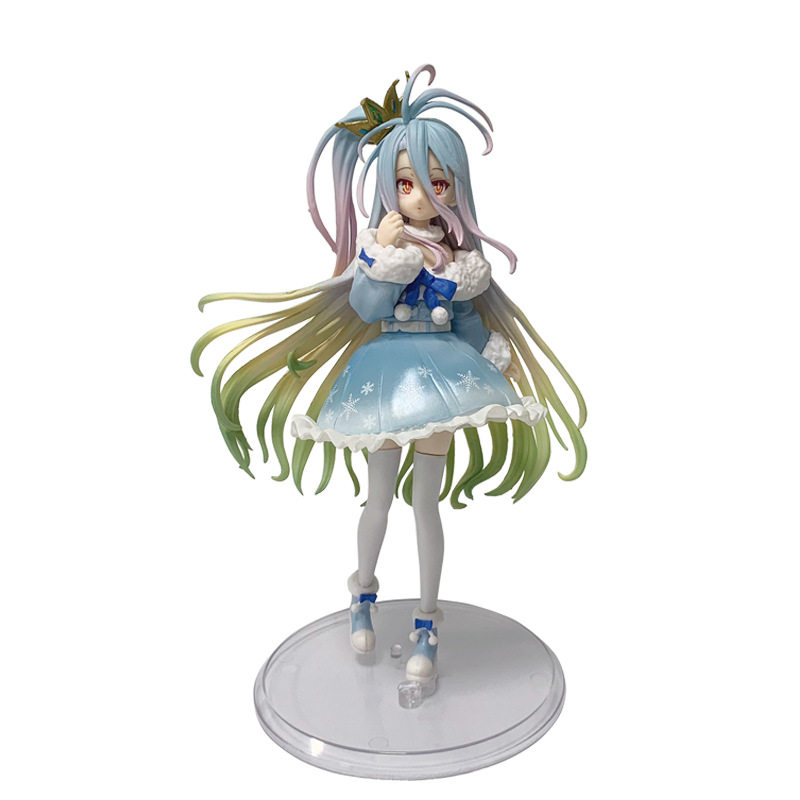 游戏人生白 特典版 冬日服装白美少女手办机箱模型景品玩具摆件
