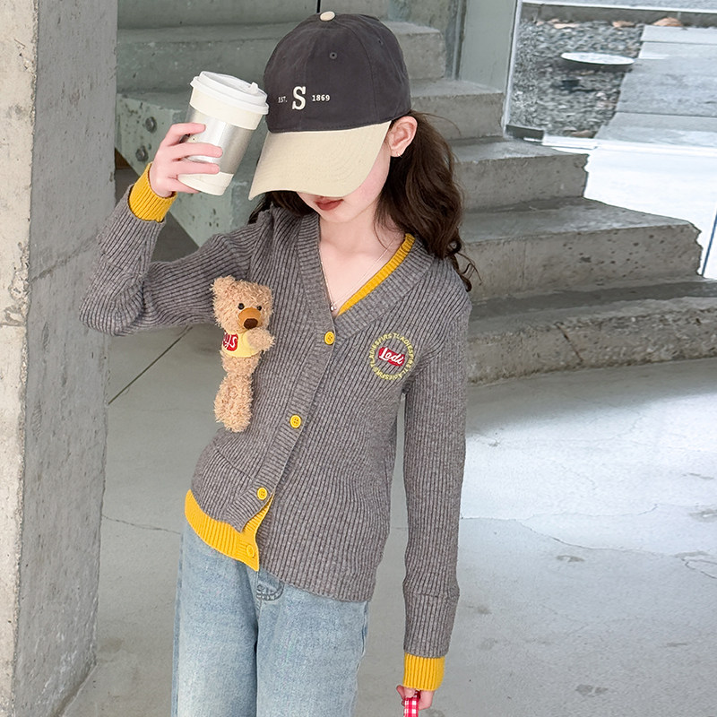 女生针织开衫韩版超美简约衣服穿搭百搭潮酷洋气新款秋天早秋上衣