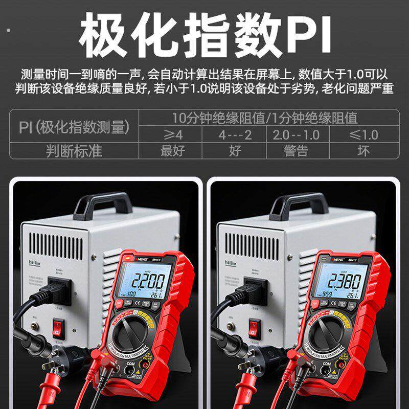 高精度数字兆欧表电工万用表多功能数显绝缘电阻测试仪表电子摇表