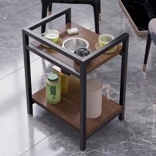 麻将桌棋牌室茶几茶水柜茶楼麻将机茶几专用茶水架子可移动小边几