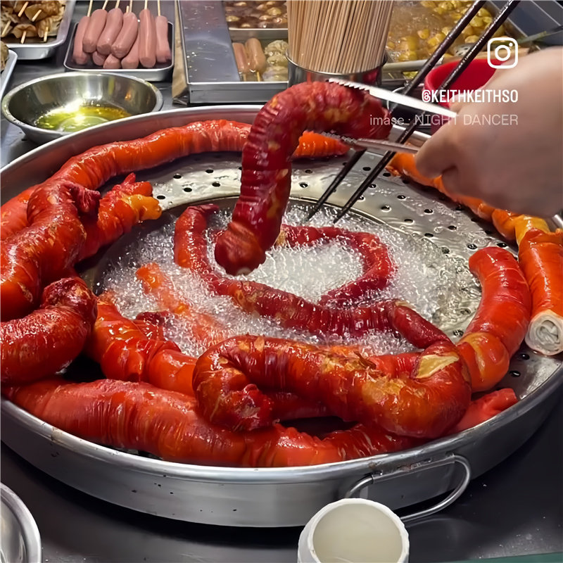 香辣大肠头空心去油大肠头卤味肥肠熟食香辣拉丝脆皮大肠空气炸锅