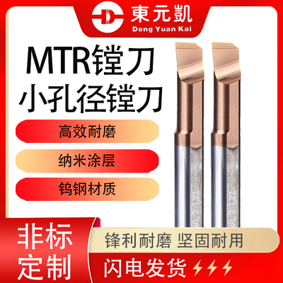 钨钢小径镗刀MTR镗床刀具CNC加工微小径内孔槽刀硬质合金小孔车刀