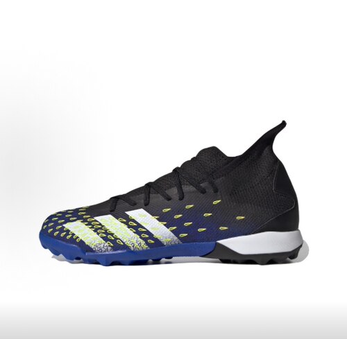 adidas Predator Freak .3 舒适百搭 胶质碎钉足球鞋  黑蓝白黄