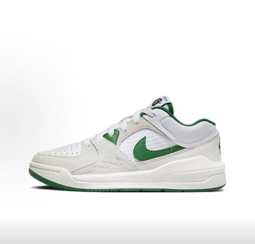 Jordan Stadium 90 GS 舒适运动 耐磨回弹 低帮  白绿