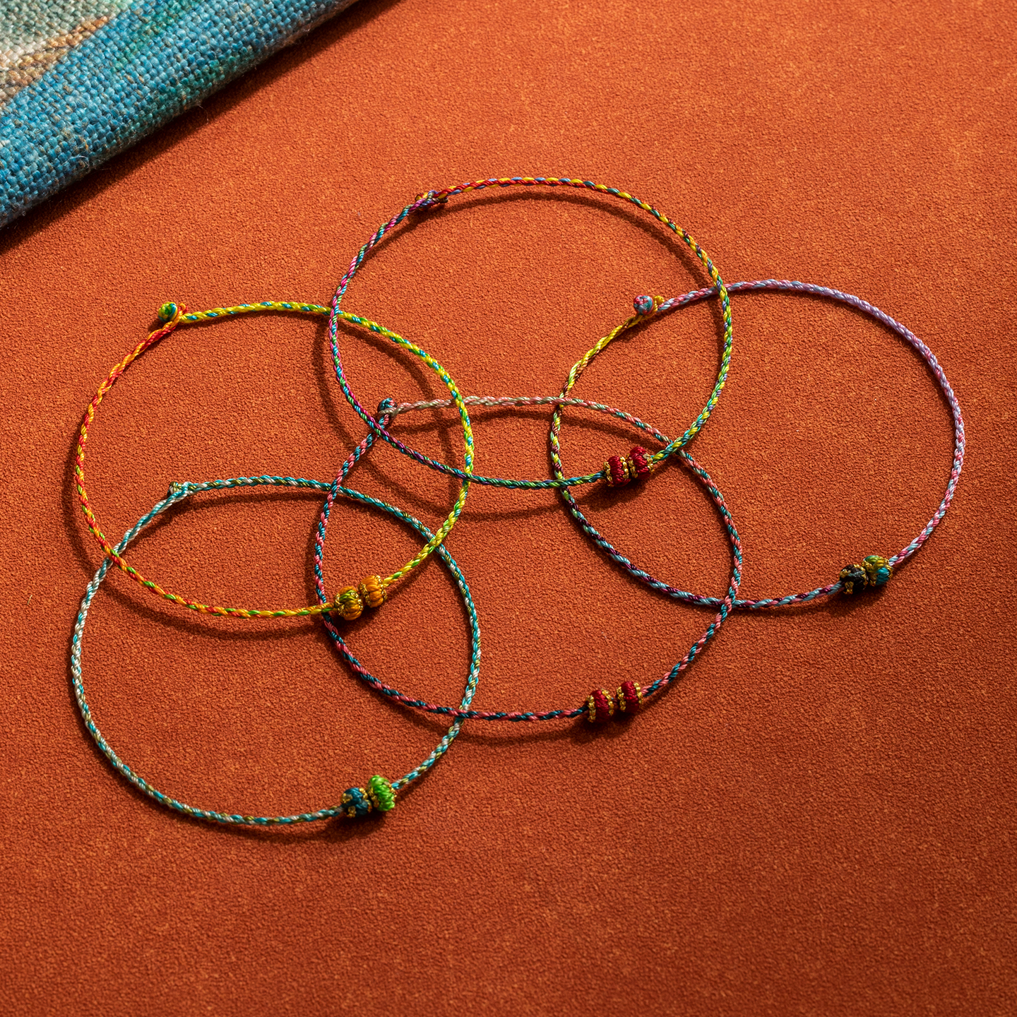 细1mm手绳可穿珠耐磨不掉色编织