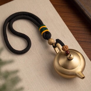 纯黄铜把把壶手把件马上胡麻将手握助赢神器文玩把把胡手玩挂件男