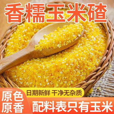 正宗玉米碴新鲜现磨粗粮玉米糁苞米小粒脱皮玉米碎玉米小碴子批发