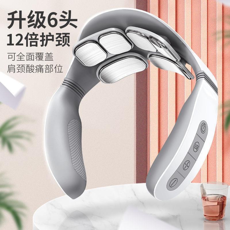 椎按摩器冲AUX-H60肩颈部摩仪护颈仪智能颈脉按按摩仪颈椎按摩枕