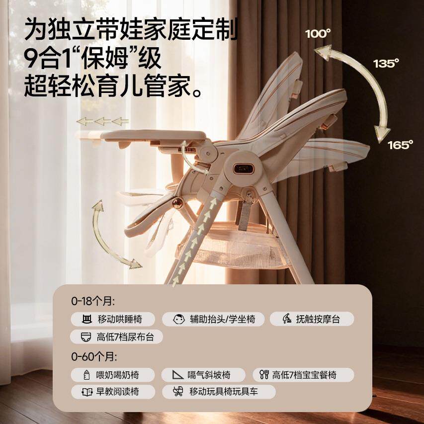 190MomMark童宝宝便椅餐家用可折叠婴儿吃饭座椅多功能携儿餐桌椅