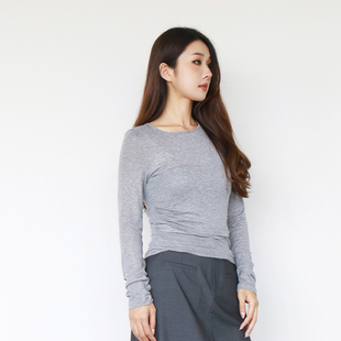 express 打底衫 简表达25秋新款 纯色针织衫 QZZ51002 修身 Jane