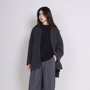 Jane express/简表达25冬新款羊毛简约高级感大衣DDY52001