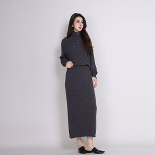 新款 简表达25年冬季 简约羊毛毛织连衣裙DLY51004 express Jane