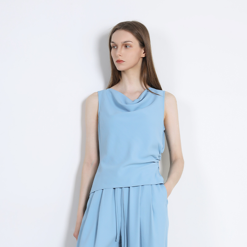 简表达25年夏季新款无袖针织衫