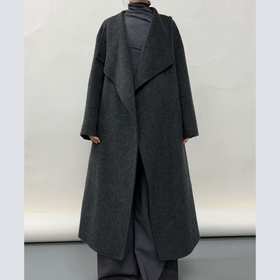 简表达25年冬季新简约毛呢外套