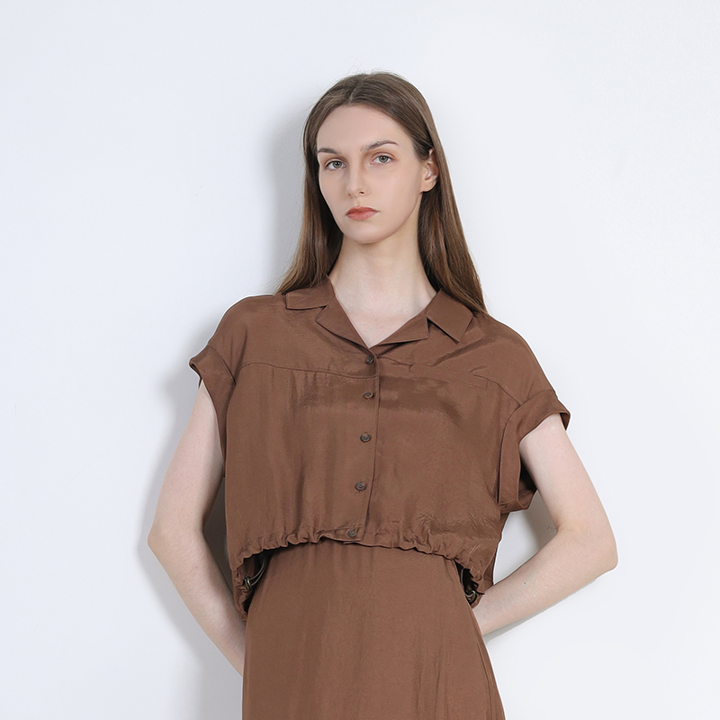 简表达25年夏季新款法式衬衫