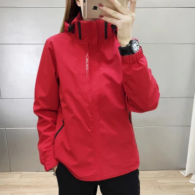 SMICKY正品春秋季户外单层冲锋衣男女防风防水薄款情侣登山服外套